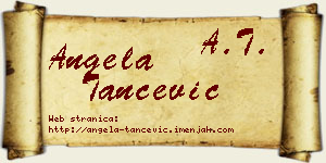 Angela Tančević vizit kartica